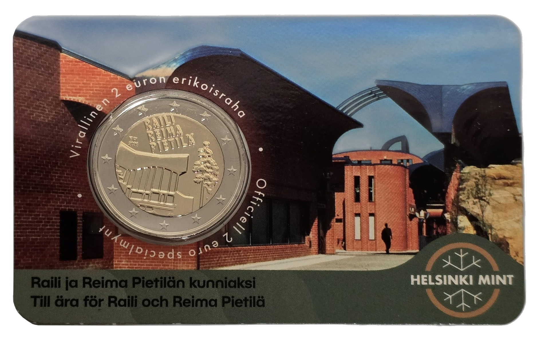 Otra imagen de 2 euros conmemorativa Raili y Reima Pietilä